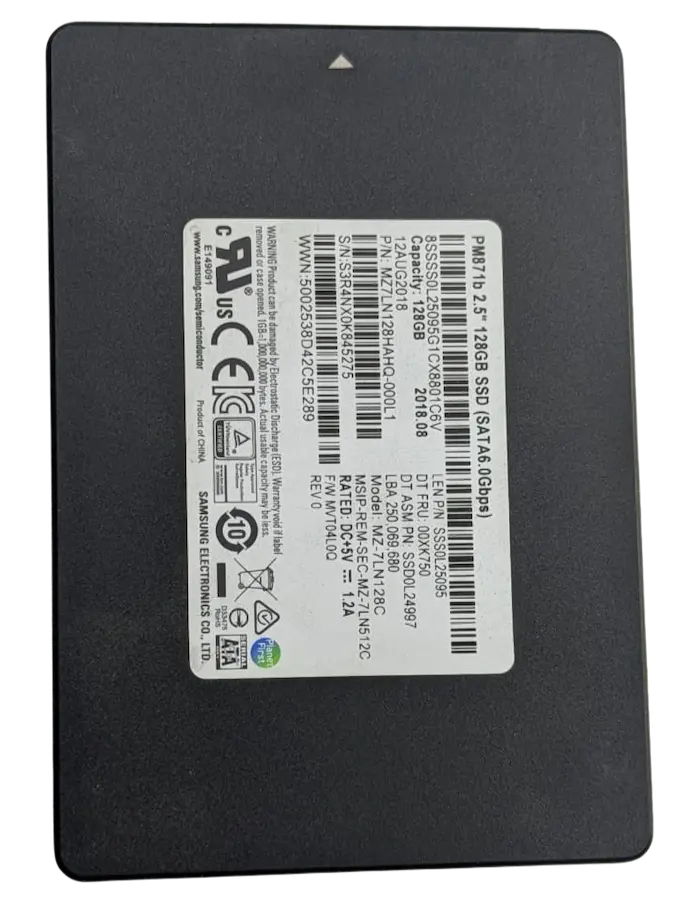 128GB SATA SSD | SOLID STATE DRIVE