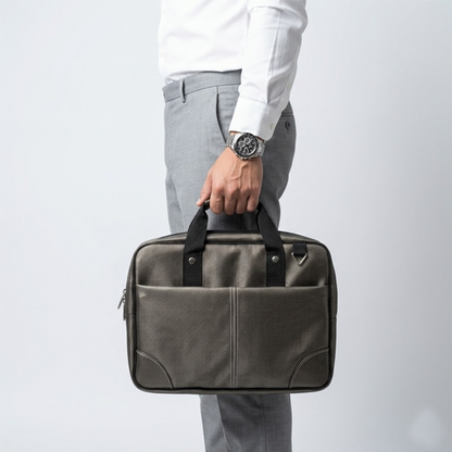 Executive Laptop Briefcase – Charcoal Grey